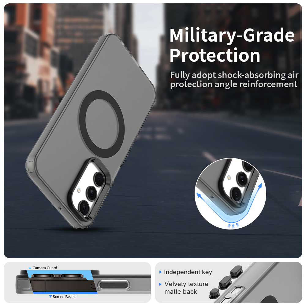 Калъф MagSafe за Samsung Galaxy A25 A256, Techsuit, CandyCase, Черен