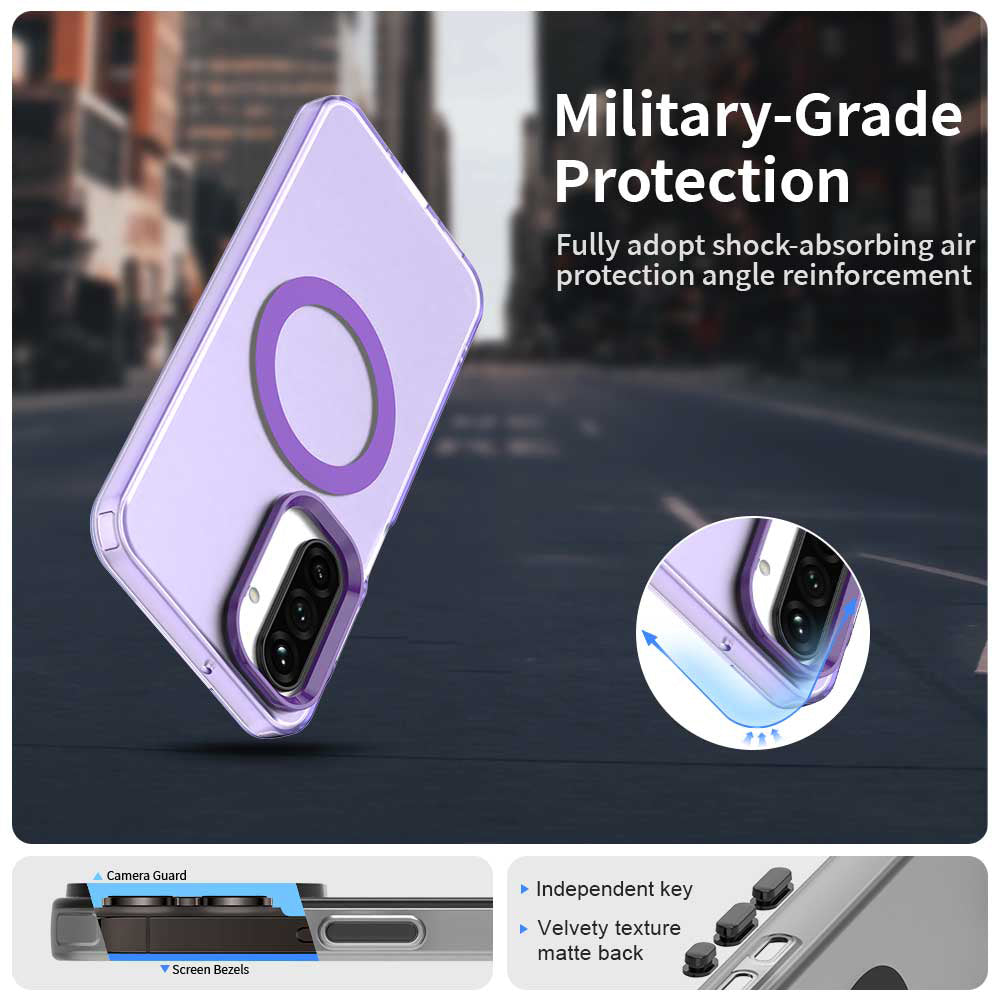 Калъф MagSafe за Samsung Galaxy A26 A266, Techsuit, CandyCase, Лилав