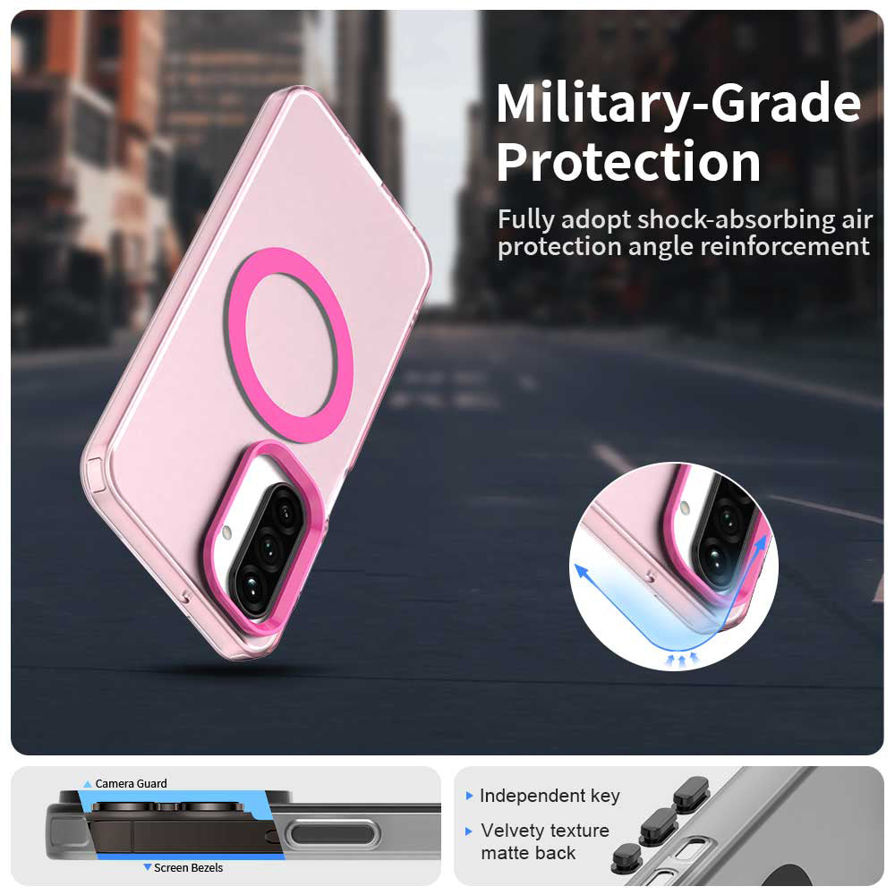 MagSafe калъф за Samsung Galaxy A26 A266, Techsuit, CandyCase, розов