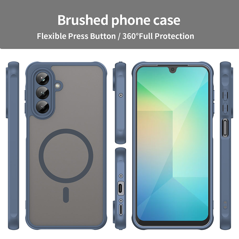 Калъф MagSafe за Samsung Galaxy A26 A266, Techsuit, HaloFrost II, Тъмносин