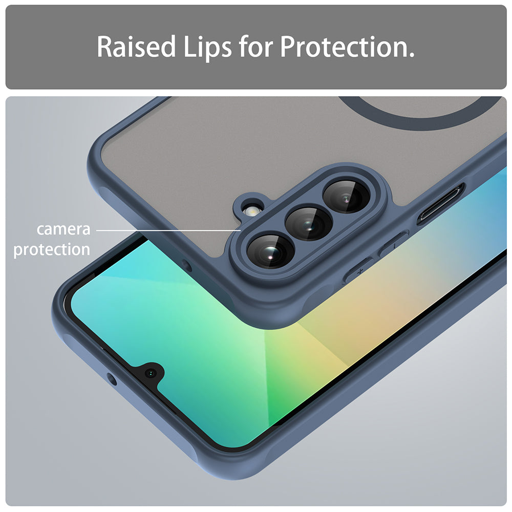 Калъф MagSafe за Samsung Galaxy A26 A266, Techsuit, HaloFrost II, Тъмносин