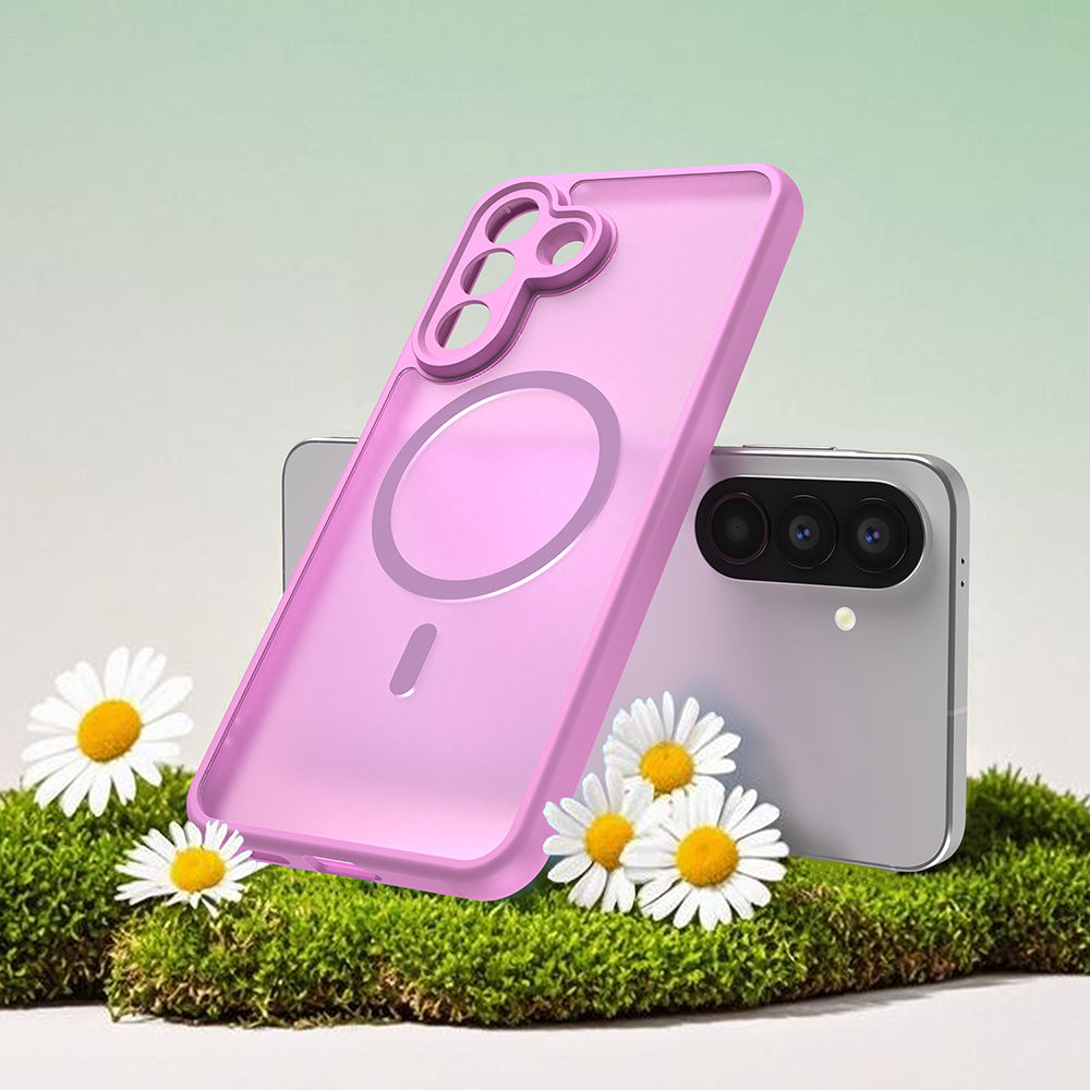 Калъф MagSafe за Samsung Galaxy A27 5G, Techsuit, HaloFrost II, Розов