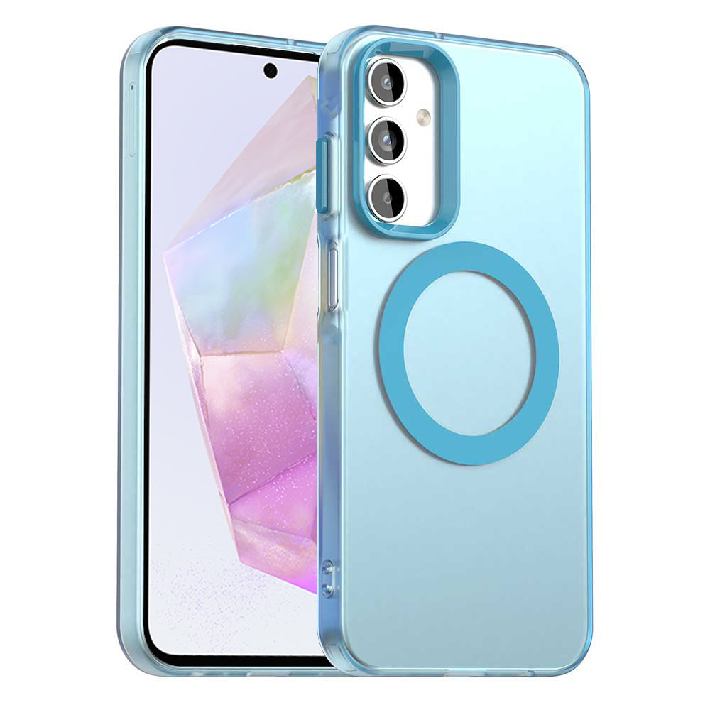 MagSafe калъф за Samsung Galaxy A35 5G A356, Techsuit, CandyCase, Син