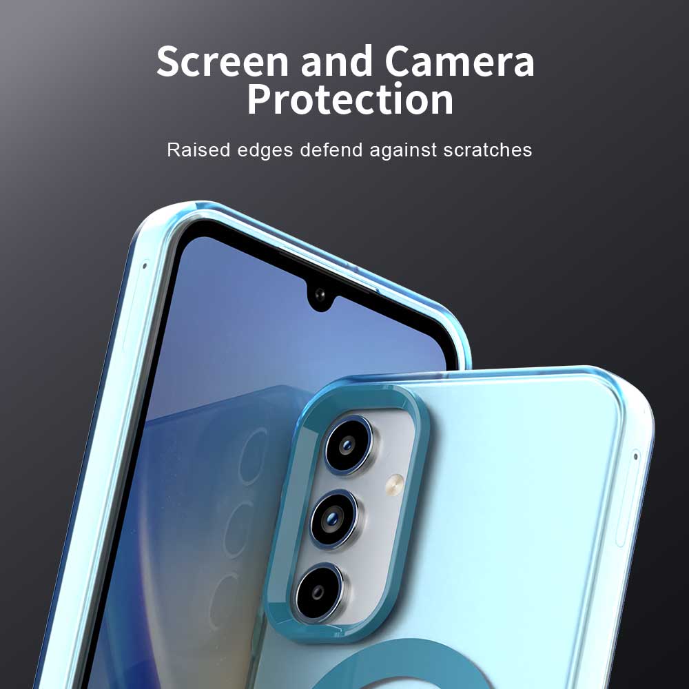 MagSafe калъф за Samsung Galaxy A35 5G A356, Techsuit, CandyCase, Син