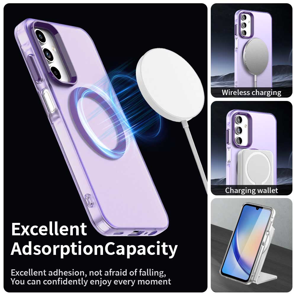 Калъф MagSafe за Samsung Galaxy A35 5G A356, Techsuit, CandyCase, Лилав