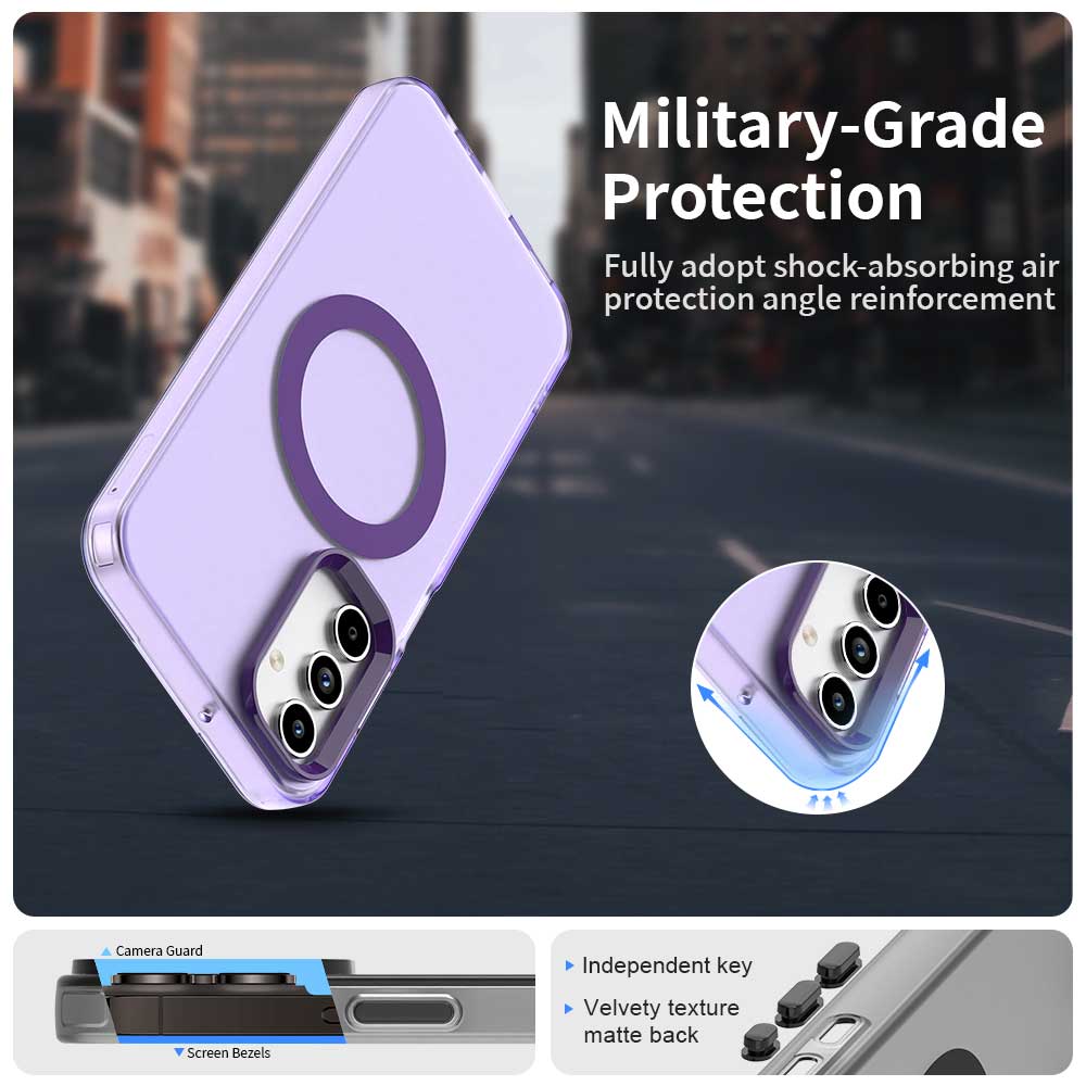 Калъф MagSafe за Samsung Galaxy A35 5G A356, Techsuit, CandyCase, Лилав