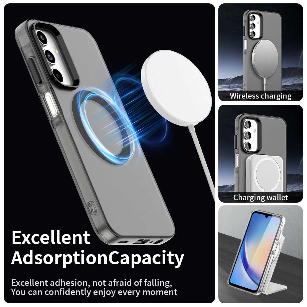 MagSafe калъф за Samsung Galaxy A35 5G A356, Techsuit, CandyCase, Черен