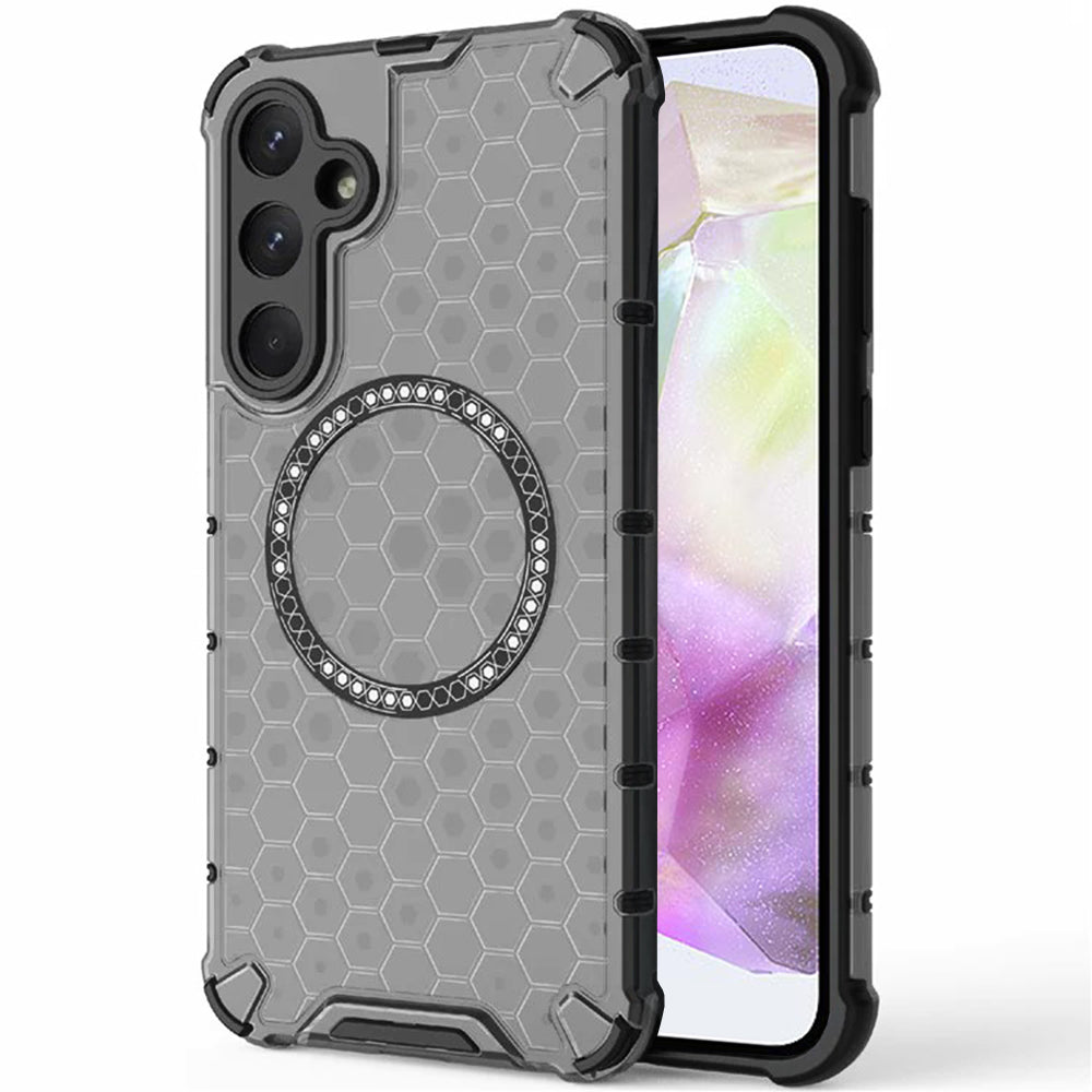 Калъф MagSafe за Samsung Galaxy A35 5G A356, Techsuit, HoneyComb Shield, Черен