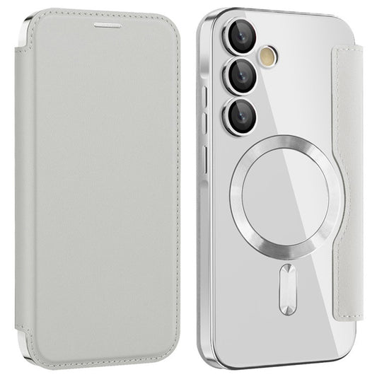 Калъф MagSafe за Samsung Galaxy A35 5G A356, Techsuit, SmartMag Book, Сив