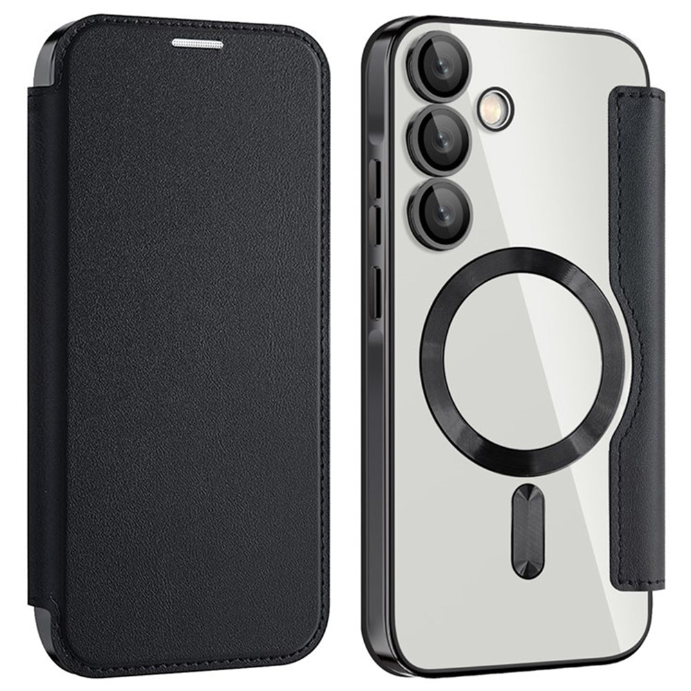 Калъф MagSafe за Samsung Galaxy A35 5G A356, Techsuit, SmartMag Book, Черен