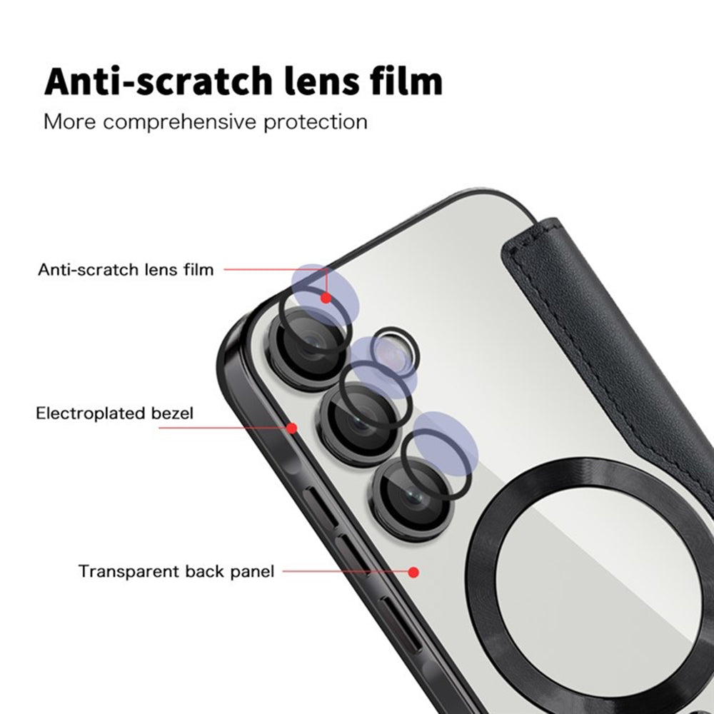 Калъф MagSafe за Samsung Galaxy A35 5G A356, Techsuit, SmartMag Book, Черен