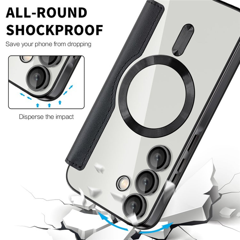 Калъф MagSafe за Samsung Galaxy A35 5G A356, Techsuit, SmartMag Book, Черен