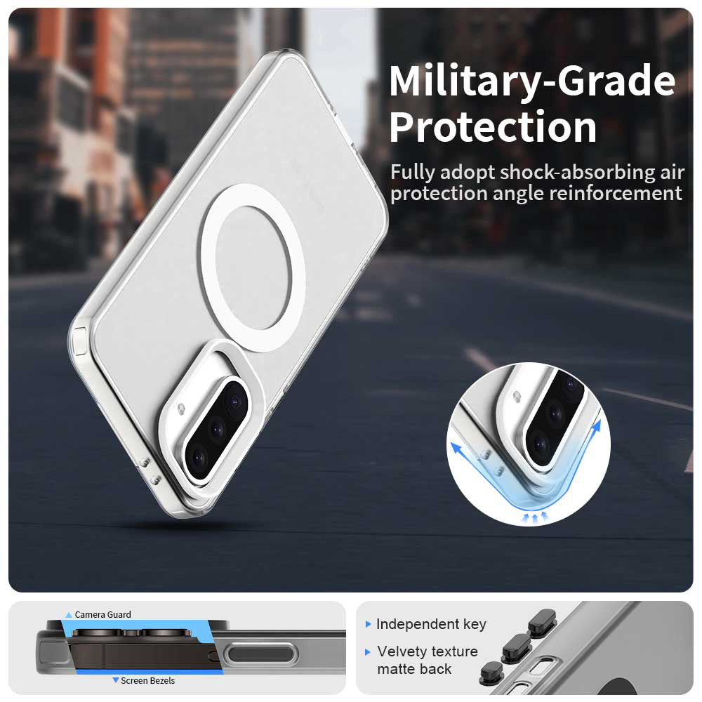 Калъф MagSafe за Samsung Galaxy A36 A366, Techsuit, CandyCase, Бял