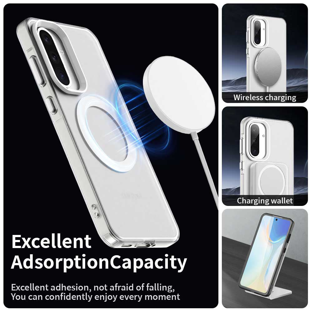 Калъф MagSafe за Samsung Galaxy A36 A366, Techsuit, CandyCase, Бял