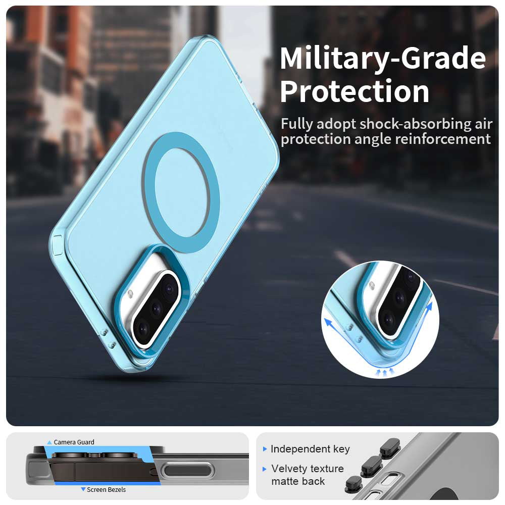 Калъф MagSafe за Samsung Galaxy A36 A366, Techsuit, CandyCase, Син