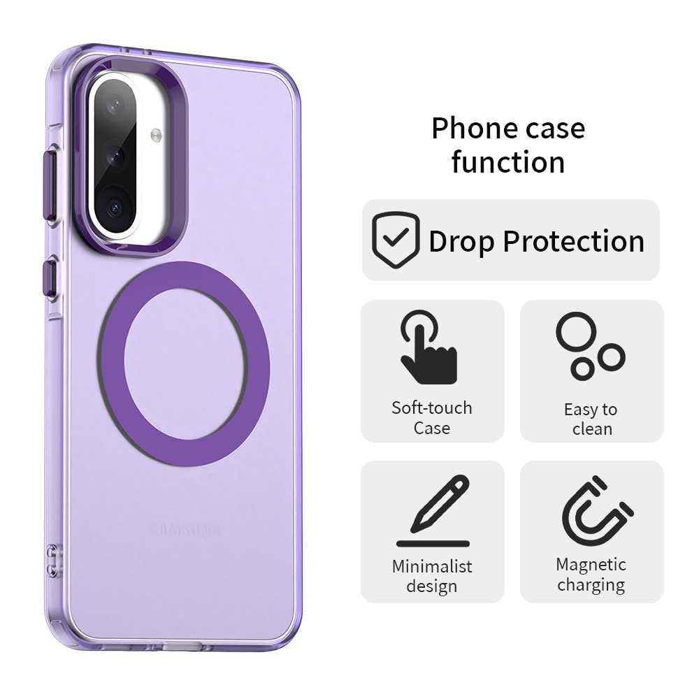 Калъф MagSafe за Samsung Galaxy A36 A366, Techsuit, CandyCase, Лилав