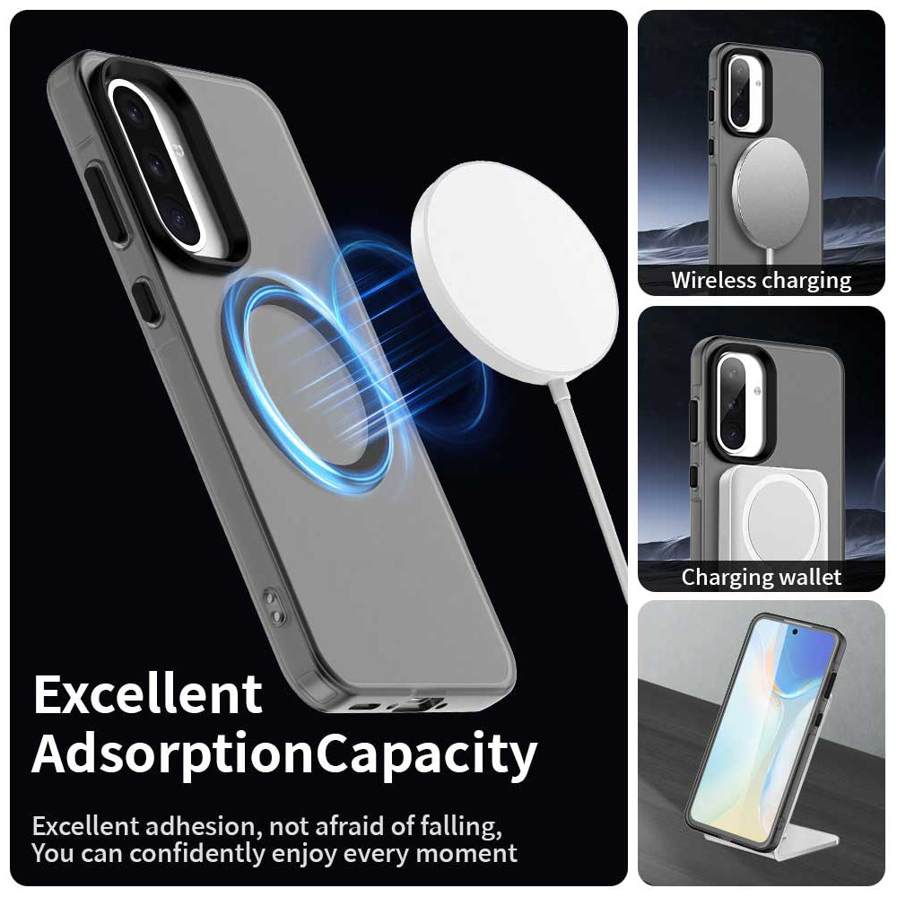 Калъф MagSafe за Samsung Galaxy A36 A366, Techsuit, CandyCase, Черен