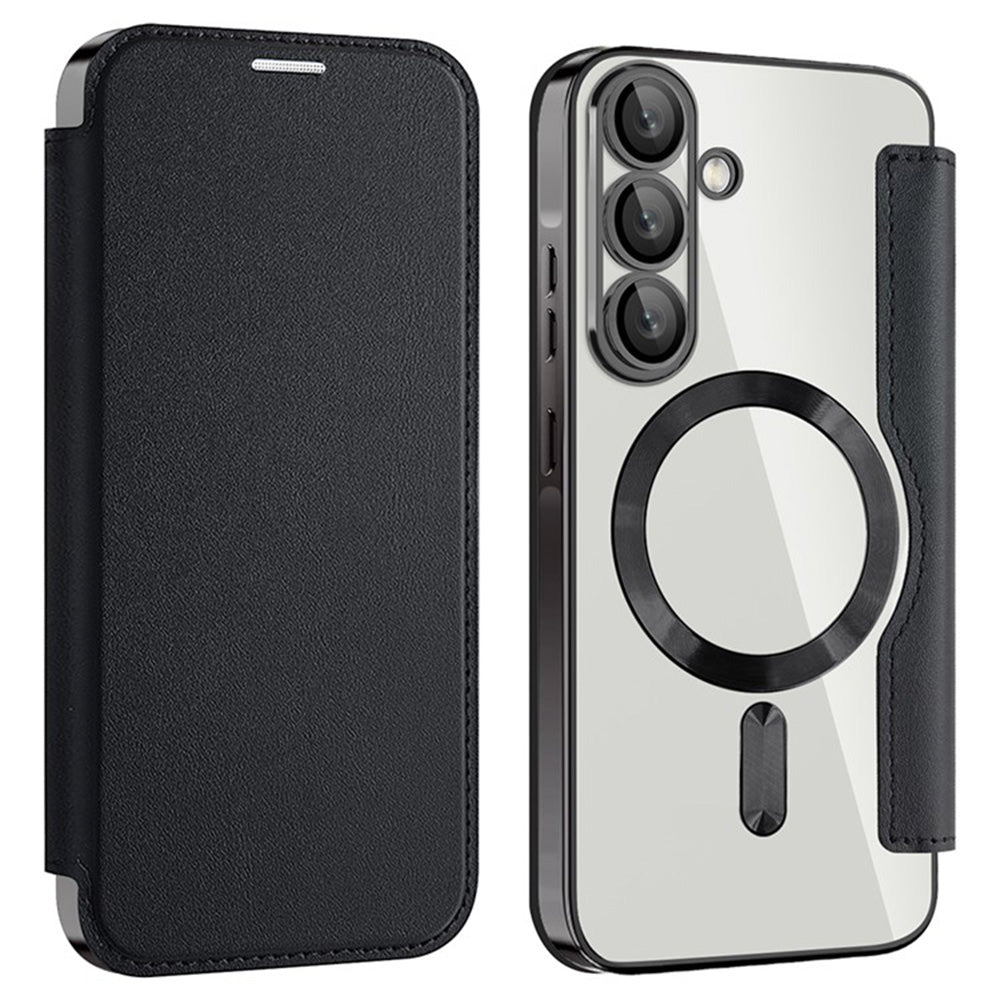 Калъф MagSafe за Samsung Galaxy A36 A366, Techsuit, SmartMag Book, Черен