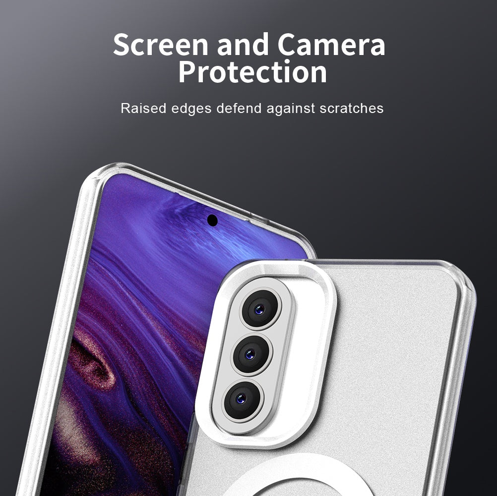 Калъф MagSafe за Samsung Galaxy A37 5G, Techsuit, CandyCase, Бял