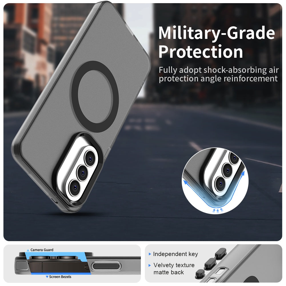 Калъф MagSafe за Samsung Galaxy A37 5G, Techsuit, CandyCase, Черен