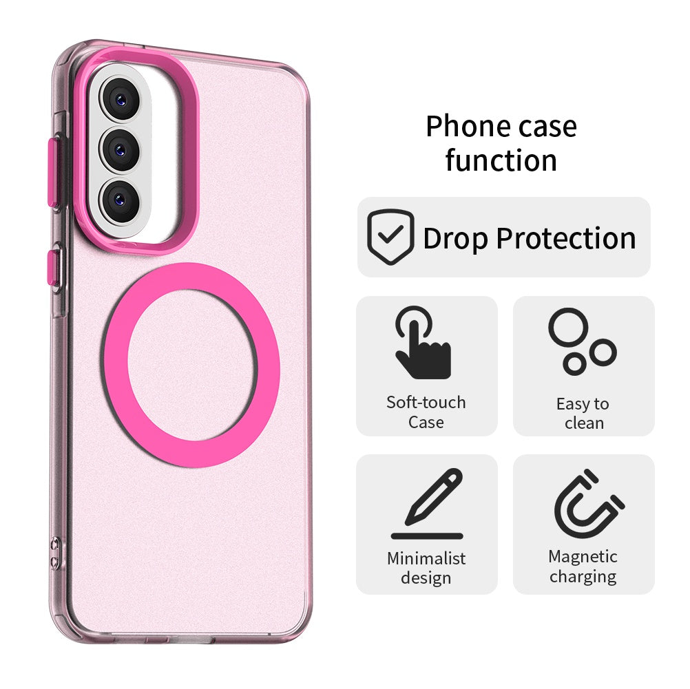 Калъф MagSafe за Samsung Galaxy A37 5G, Techsuit, CandyCase, Розов