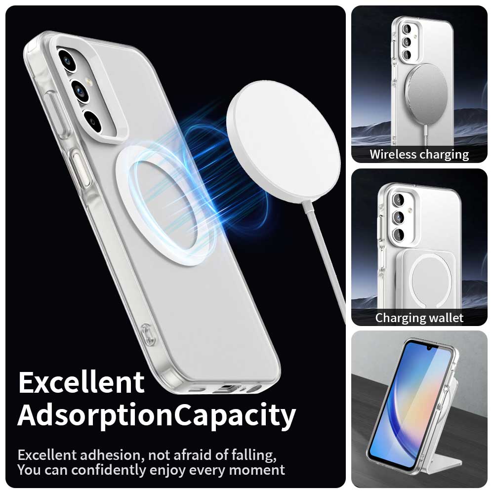 Калъф MagSafe за Samsung Galaxy A55 5G A556, Techsuit, CandyCase, Бял