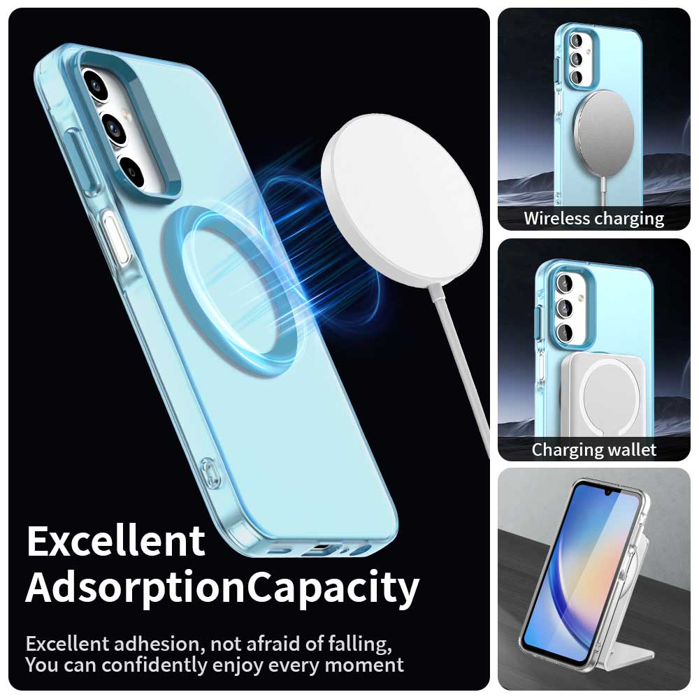 Калъф MagSafe за Samsung Galaxy A55 5G A556, Techsuit, CandyCase, Син