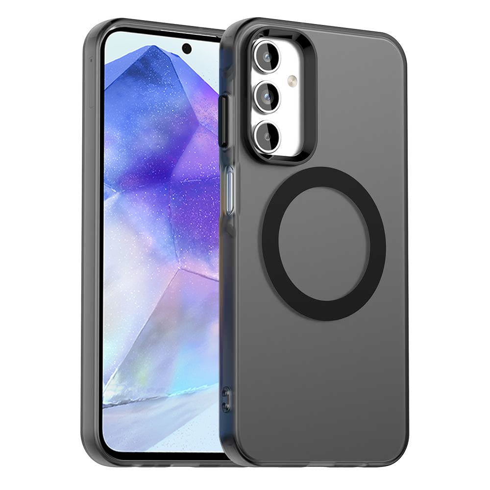 MagSafe калъф за Samsung Galaxy A55 5G A556, Techsuit, CandyCase, Черен