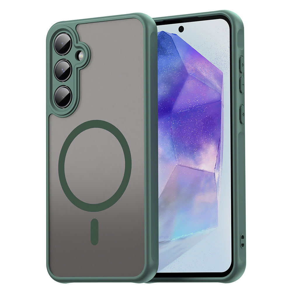 Калъф MagSafe за Samsung Galaxy A55 5G A556, Techsuit, HaloFrost II, Зелен