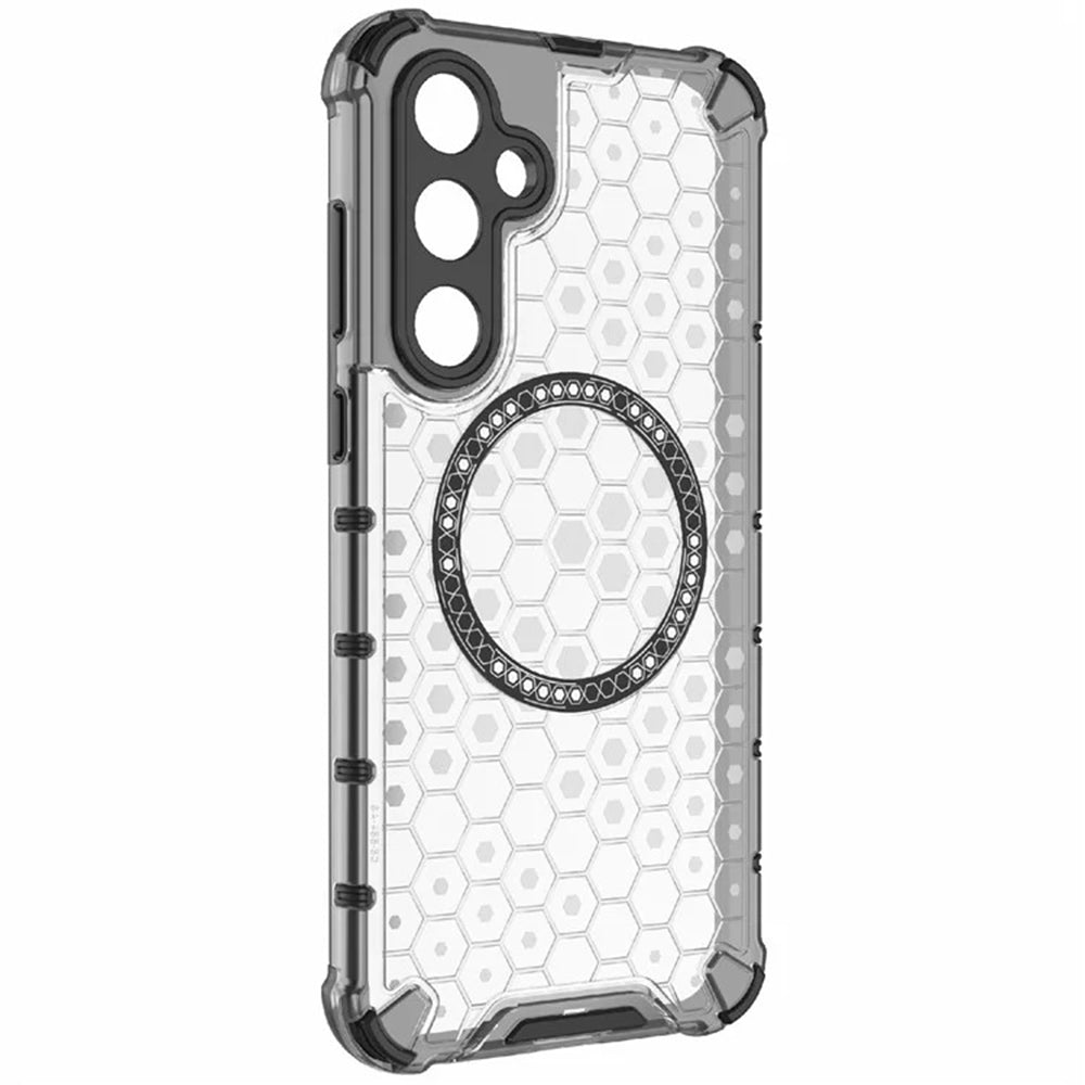 Калъф MagSafe за Samsung Galaxy A55 5G A556, Techsuit, HoneyComb Shield, Бял