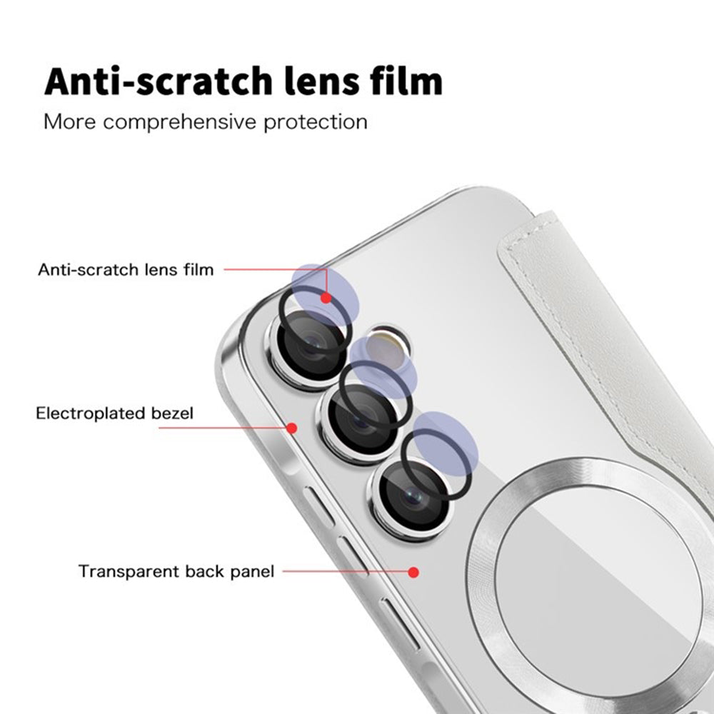 Калъф MagSafe за Samsung Galaxy A55 5G A556, Techsuit, SmartMag Book, Сив