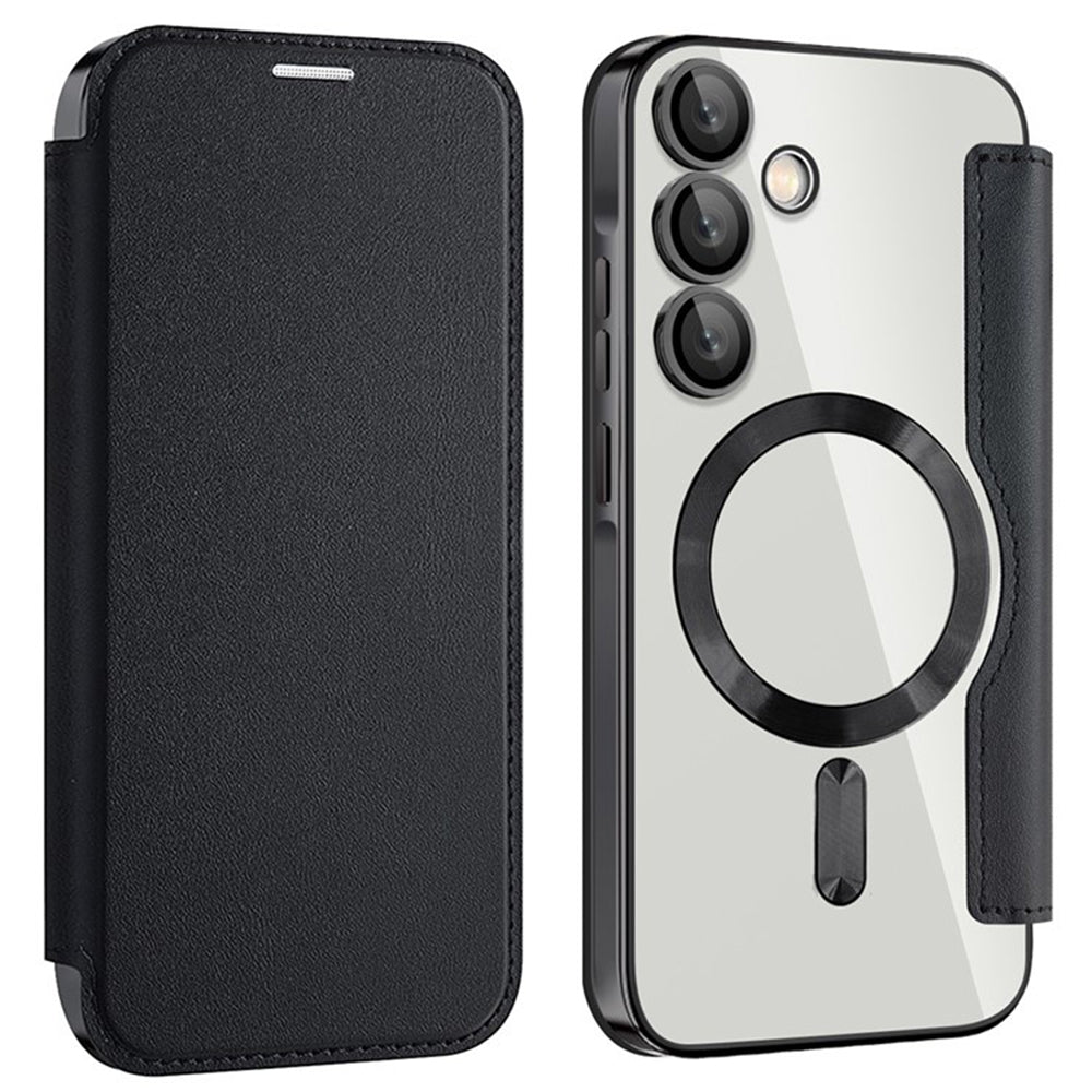 Калъф MagSafe за Samsung Galaxy A55 5G A556, Techsuit, SmartMag Book, Черен