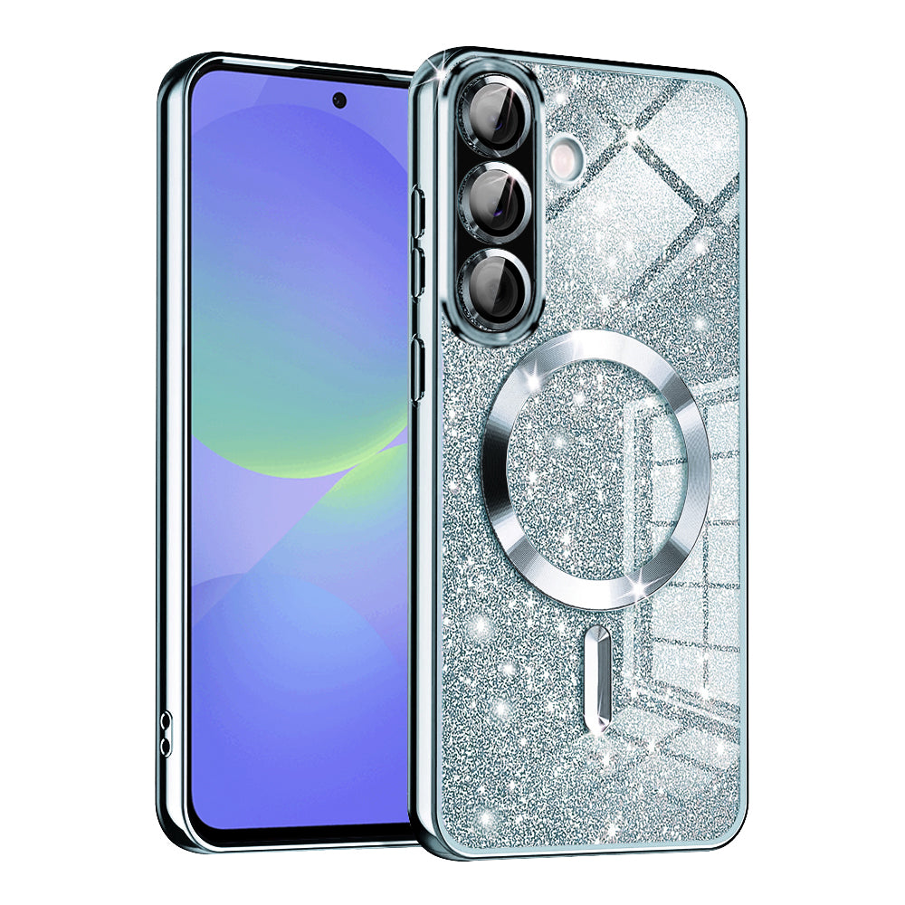 Калъф MagSafe за Samsung Galaxy A56 A566 / A36 A366, Techsuit, Luxury Glitter, Bleu