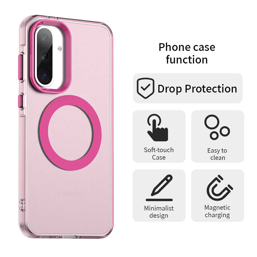 MagSafe калъф за Samsung Galaxy A56 A566, Techsuit, CandyCase, розов