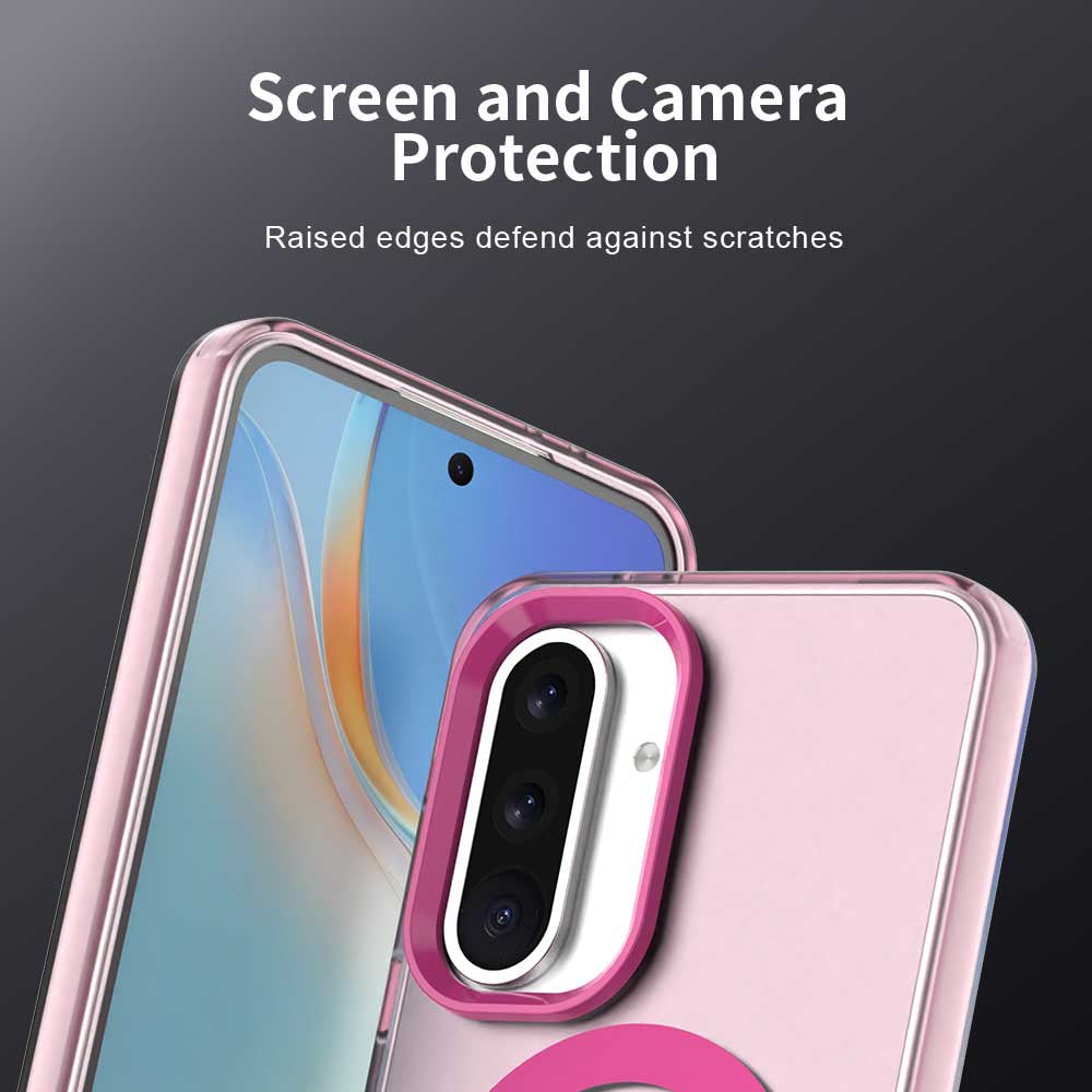 MagSafe калъф за Samsung Galaxy A56 A566, Techsuit, CandyCase, розов