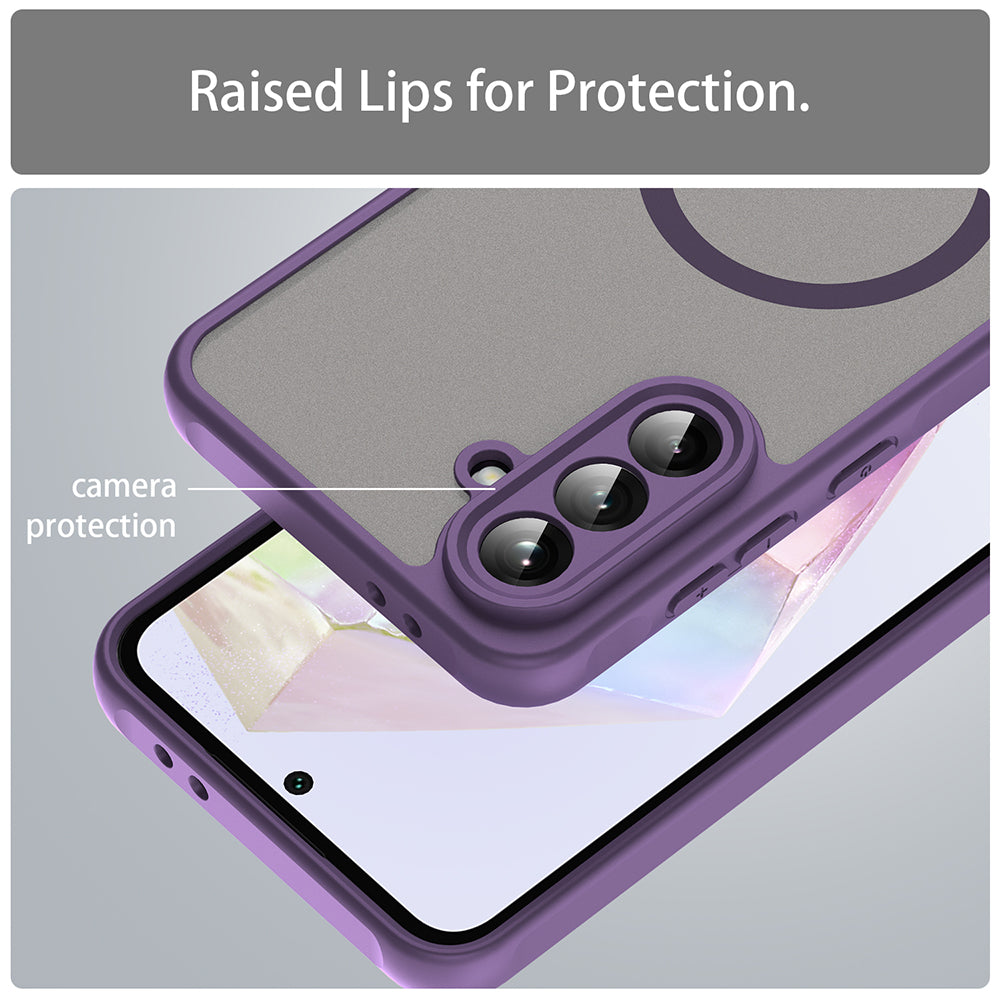 Калъф MagSafe за Samsung Galaxy A56 A566, Techsuit, HaloFrost II, Лилав