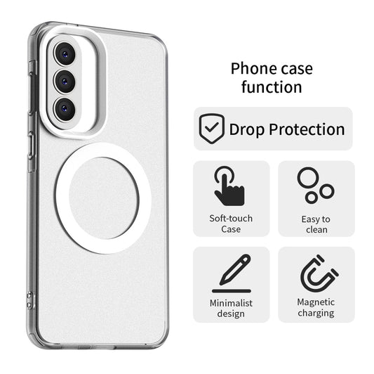 Калъф MagSafe за Samsung Galaxy A57 5G, Techsuit, CandyCase, Бял