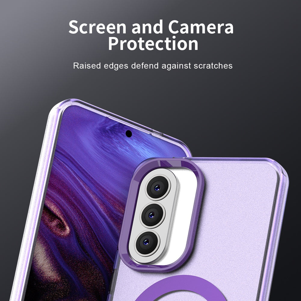 Калъф MagSafe за Samsung Galaxy A57 5G, Techsuit, CandyCase, Лилав