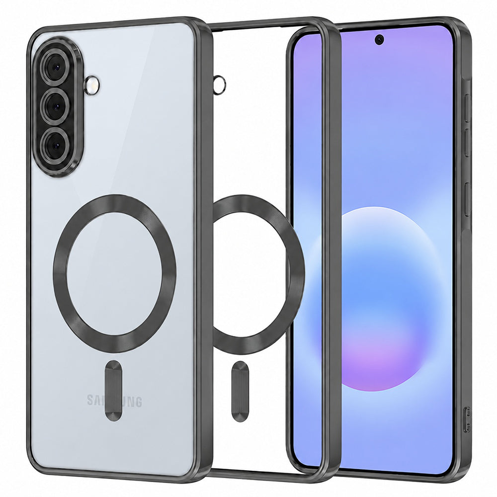 Калъф MagSafe за Samsung Galaxy A57 5G, Techsuit, Luxury Crystal, Черен