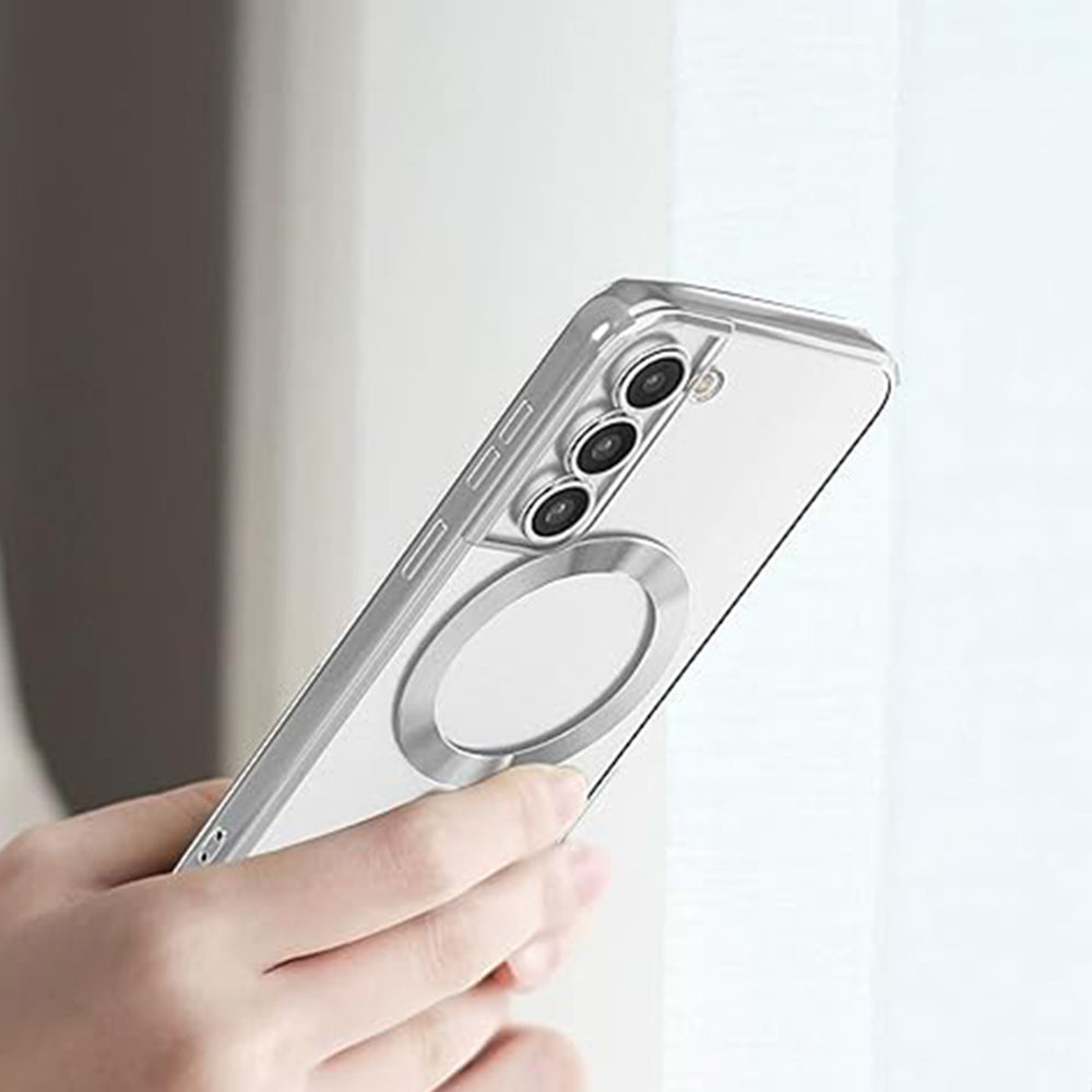 Калъф MagSafe за Samsung Galaxy S21 FE 5G G990, Techsuit, Luxury Crystal, Тъмносин