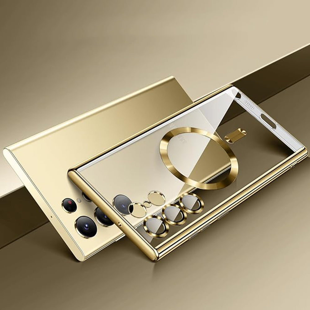 Калъф MagSafe за Samsung Galaxy S21 Ultra 5G G998, Techsuit, Luxury Crystal, Черен