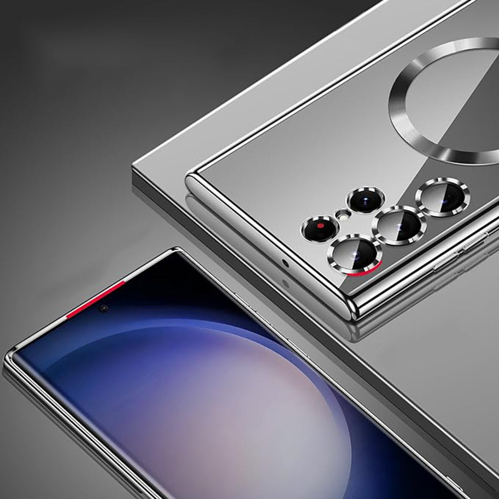 Калъф MagSafe за Samsung Galaxy S21 Ultra 5G G998, Techsuit, Luxury Crystal, Черен