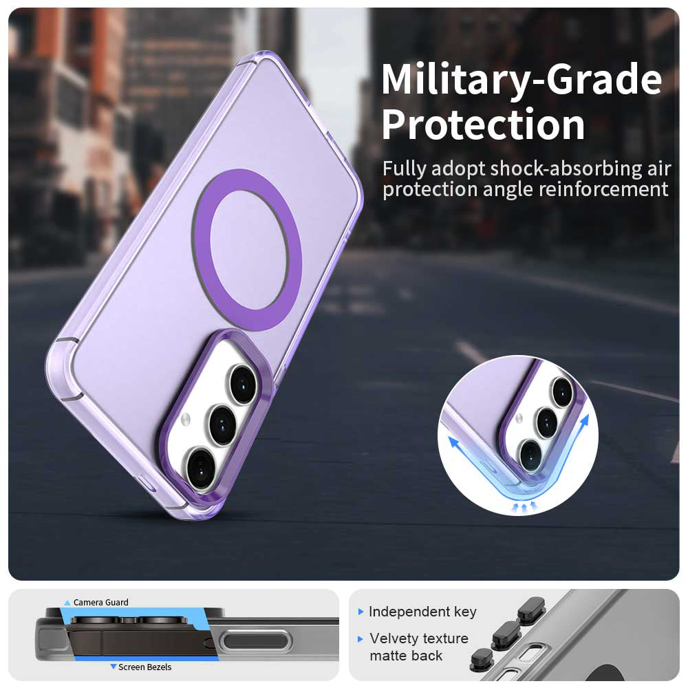 Калъф MagSafe за Samsung Galaxy S23 FE S711, Techsuit, CandyCase, Лилав
