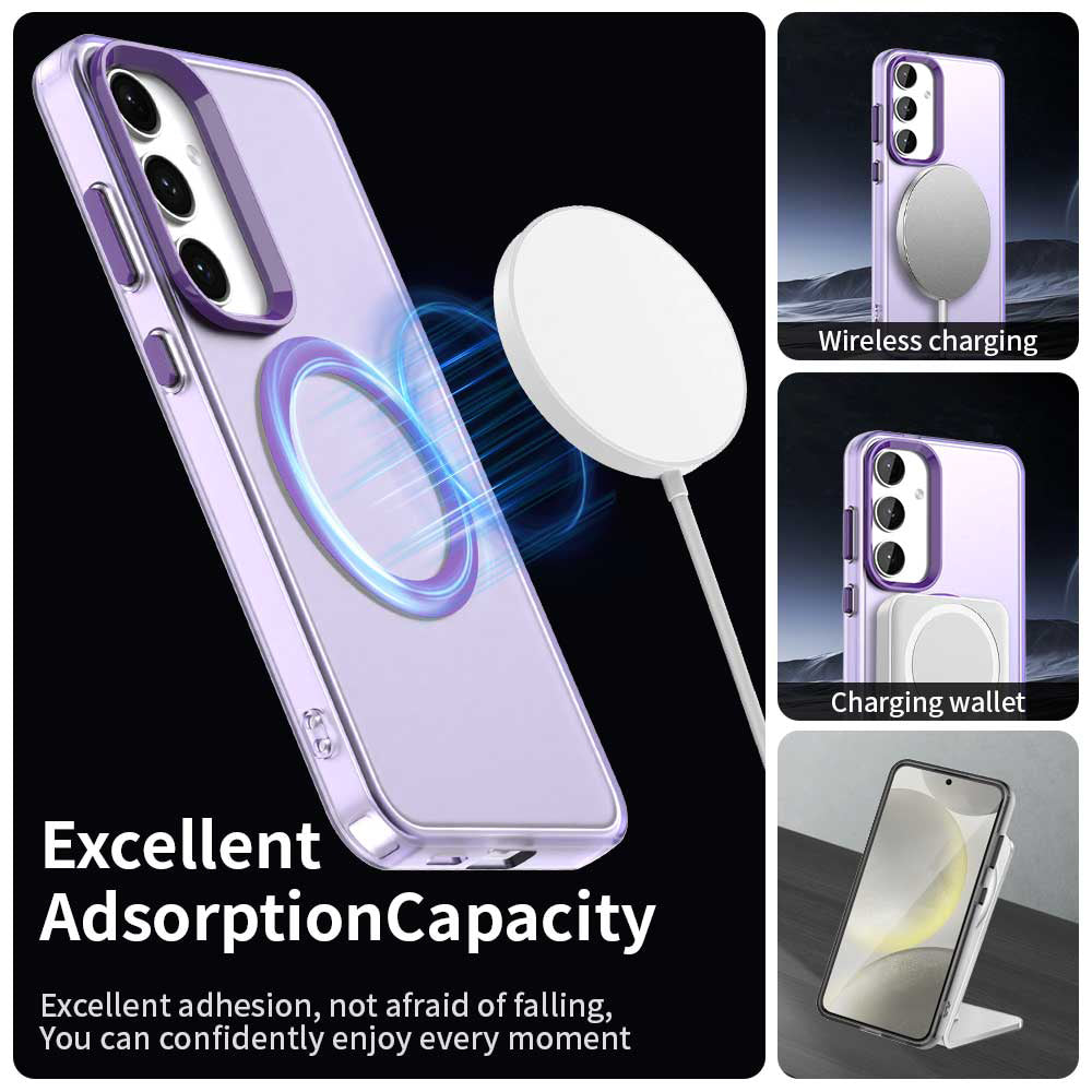 Калъф MagSafe за Samsung Galaxy S23 FE S711, Techsuit, CandyCase, Лилав