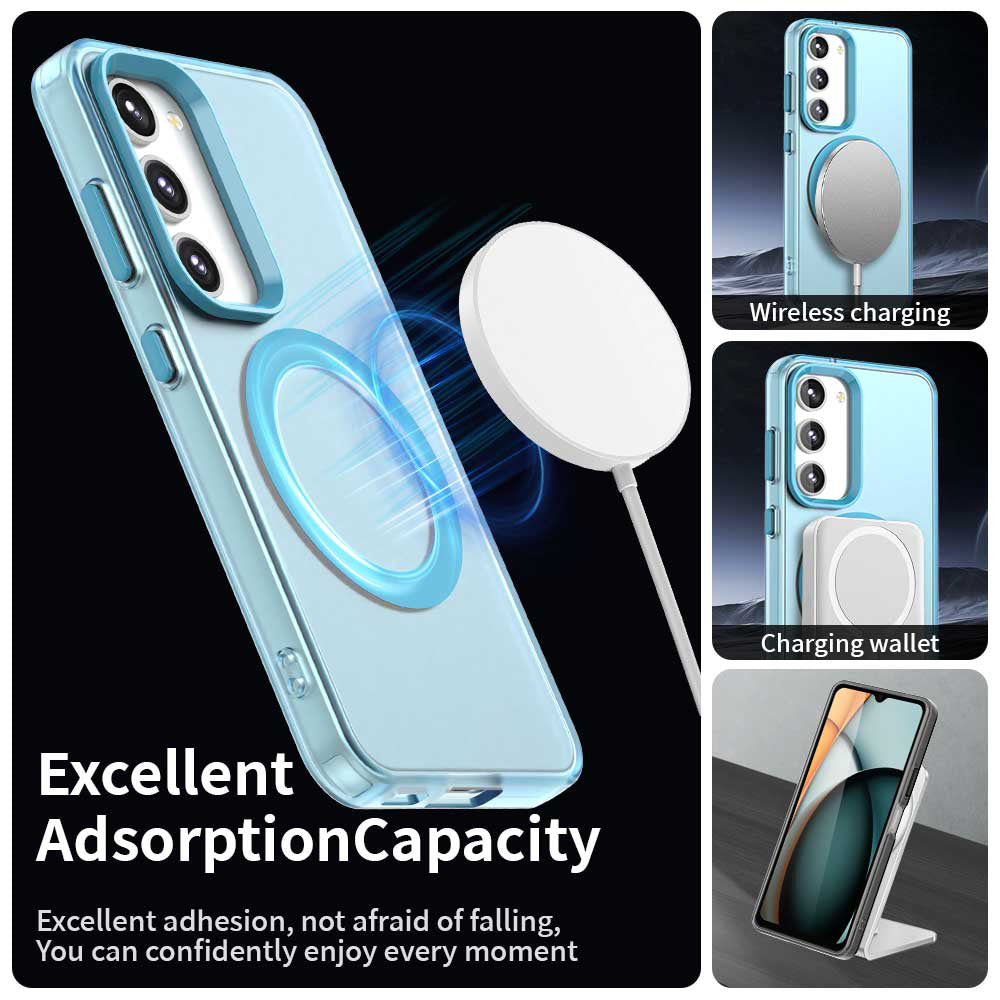 Калъф MagSafe за Samsung Galaxy S23+ S916, Techsuit, CandyCase, Син