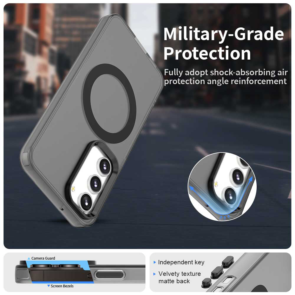 Калъф MagSafe за Samsung Galaxy S23+ S916, Techsuit, CandyCase, Черен