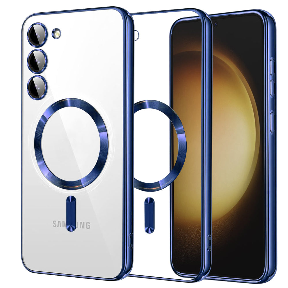 Калъф MagSafe за Samsung Galaxy S23+ S916, Techsuit, Luxury Crystal, Тъмносин
