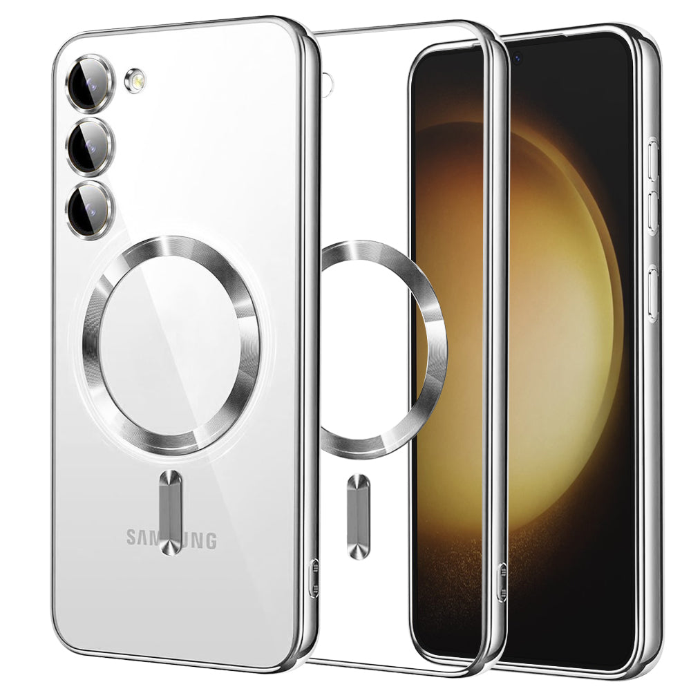 Калъф MagSafe за Samsung Galaxy S23+ S916, Techsuit, Luxury Crystal, Сребрист