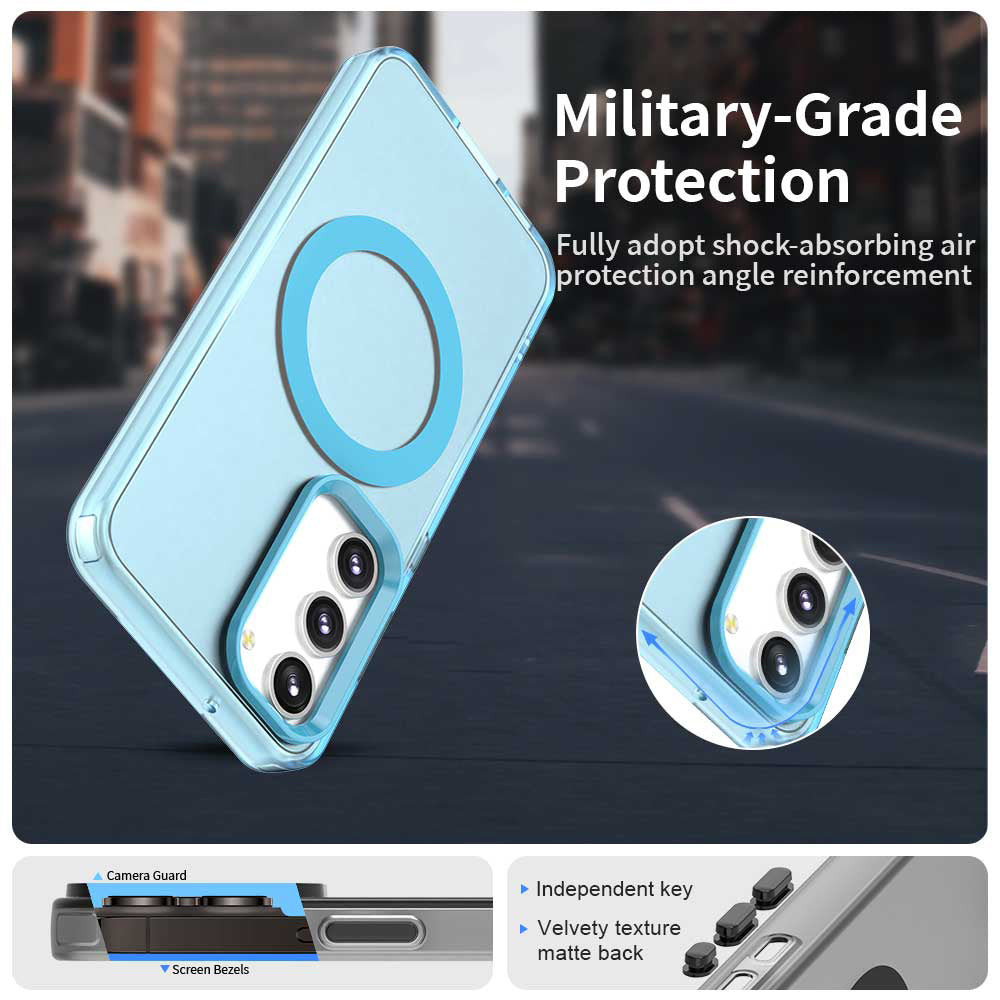 Калъф MagSafe за Samsung Galaxy S23 S911, Techsuit, CandyCase, Син