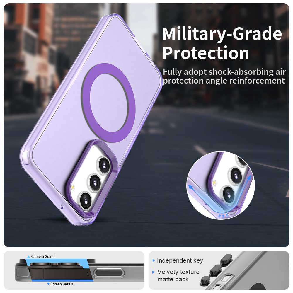 Калъф MagSafe за Samsung Galaxy S23 S911, Techsuit, CandyCase, Лилав